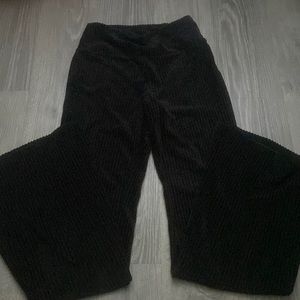black flared pants
